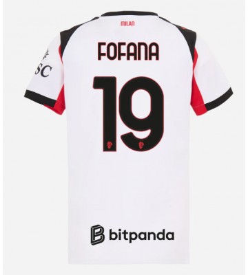 AC Milan Youssouf Fofana #19 Udebanetrøje Dame 2025-26 Kort ærmer